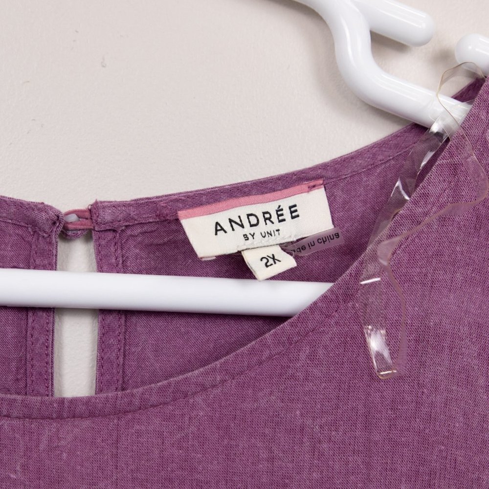 Andree By Unit Color Block Shift Dress-2x - image 4